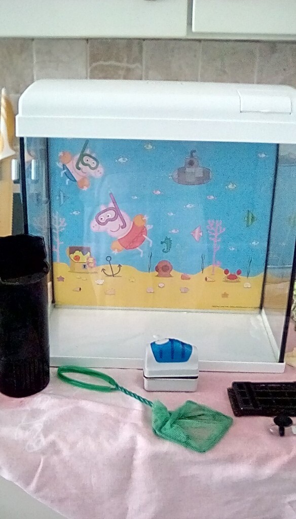 peppa pig fish tank decorations